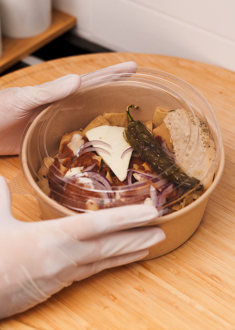 Bowls tipo ensaladera con tapas