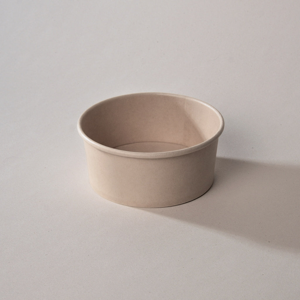 Bowl Tipo Ensaladera con Tapa de 26 oz de Bambú con 300 Pzs