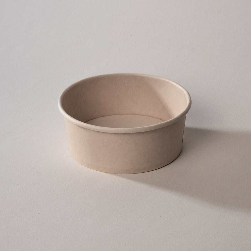 Bowl Tipo Ensaladera con Tapa de 32 oz de Bambú con 300 Pzs