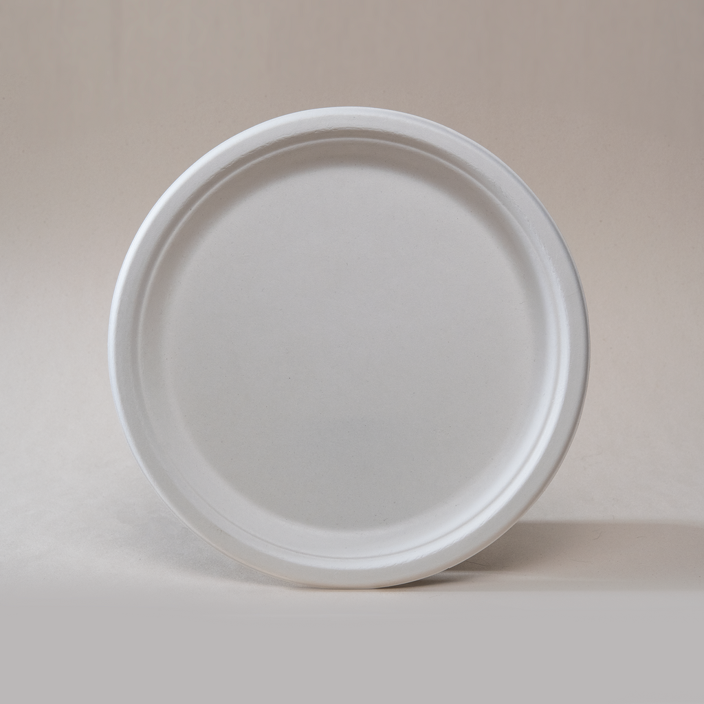 Plato Liso #10 de Bagazo de Caña 500 con Pzs