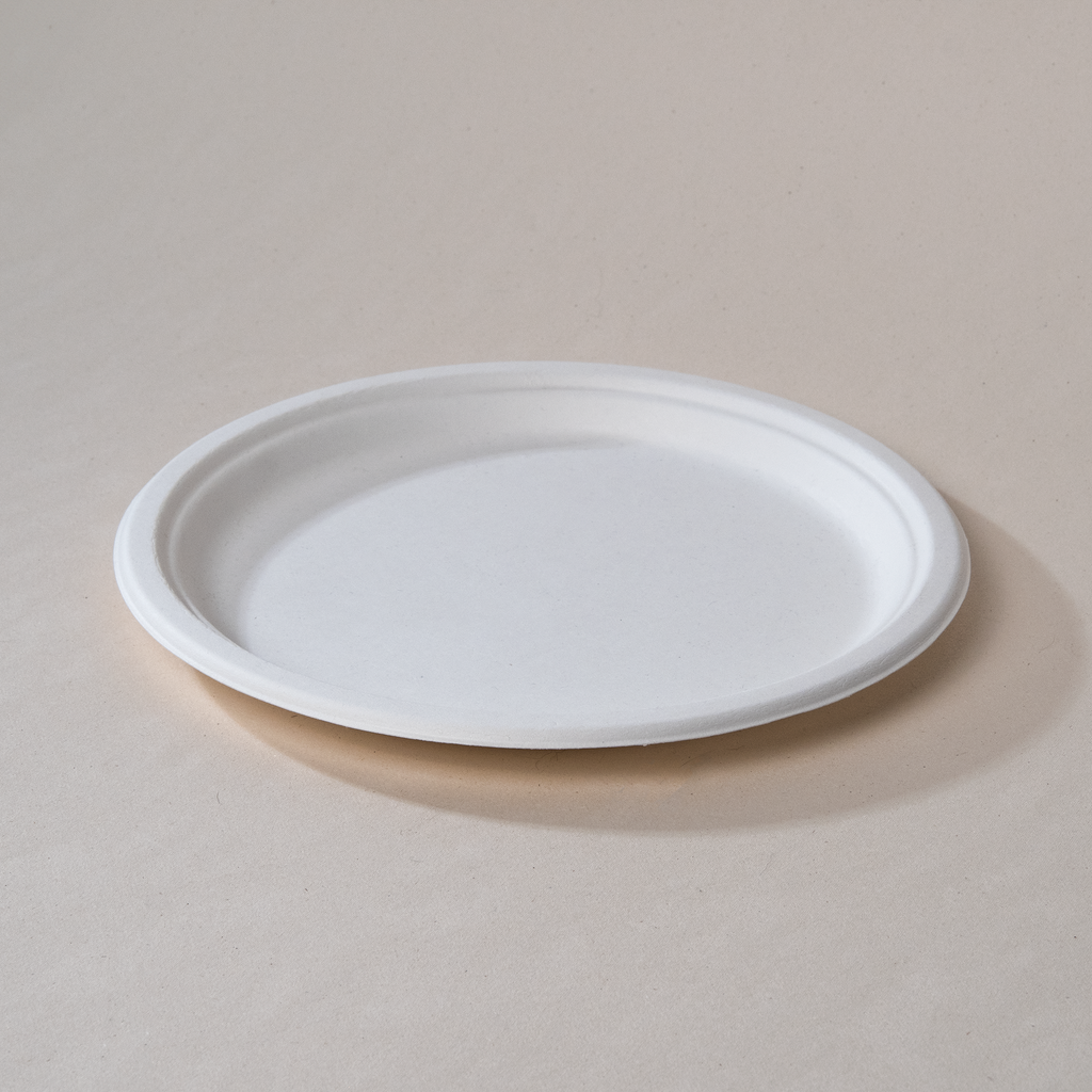 Plato Liso #10 de Bagazo de Caña 500 con Pzs