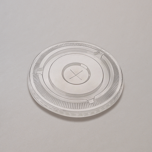 Tapa Plana Transparente de PLA para Vaso de 10, 12, 16 y 20 oz con 1000 Pzs