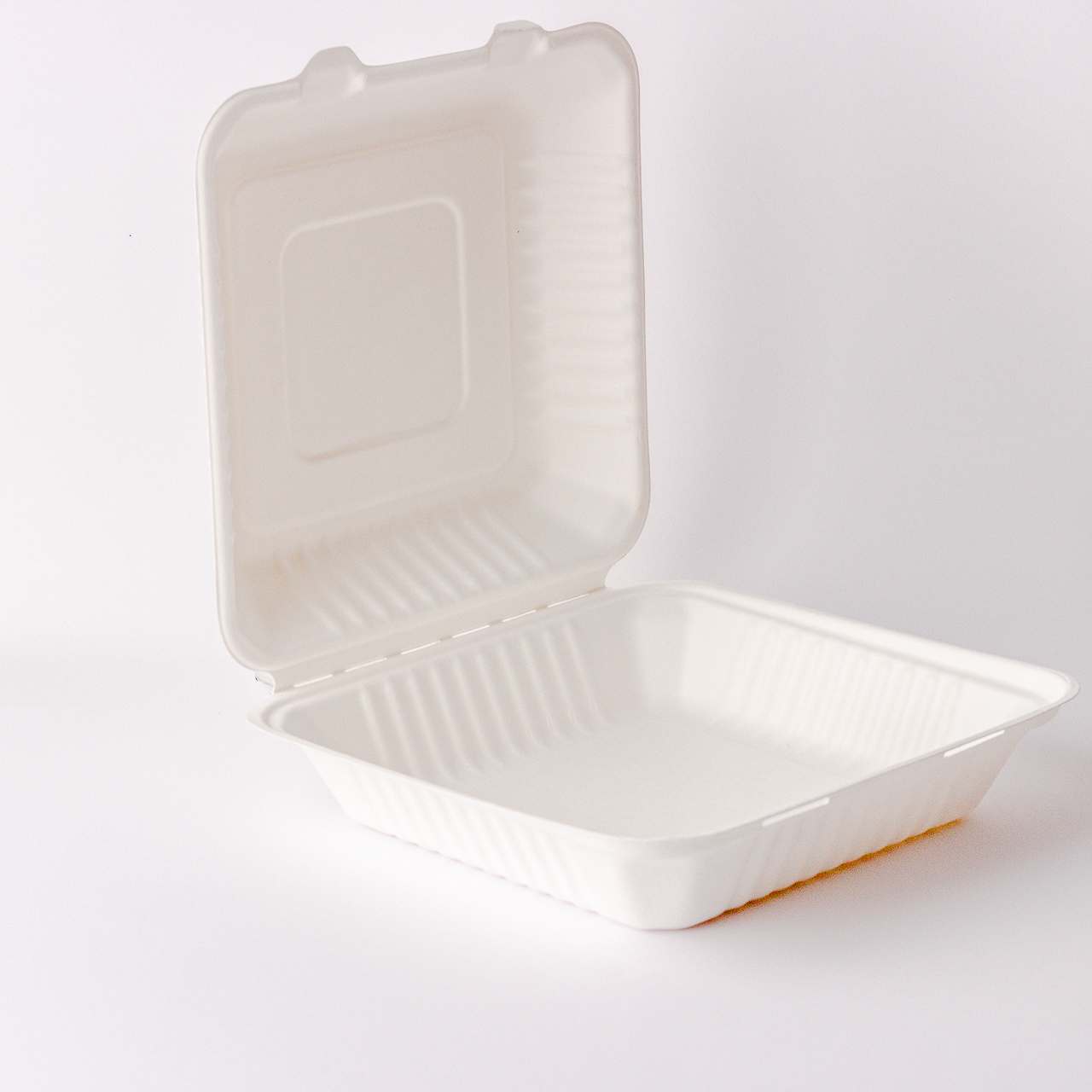 Contenedor para Alimentos Biodegradable tipo Almeja - Para Paquetes